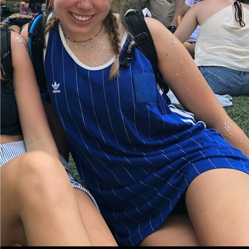 Adidas Fsh L Tank Blue - adidas dress